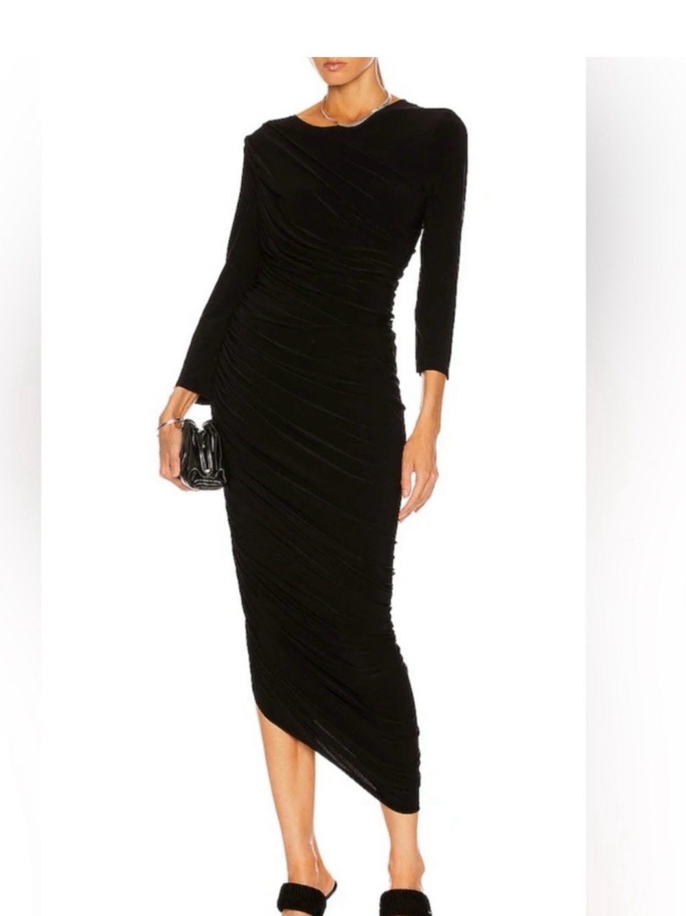 Norma Kamali Black Long Sleeve Dress